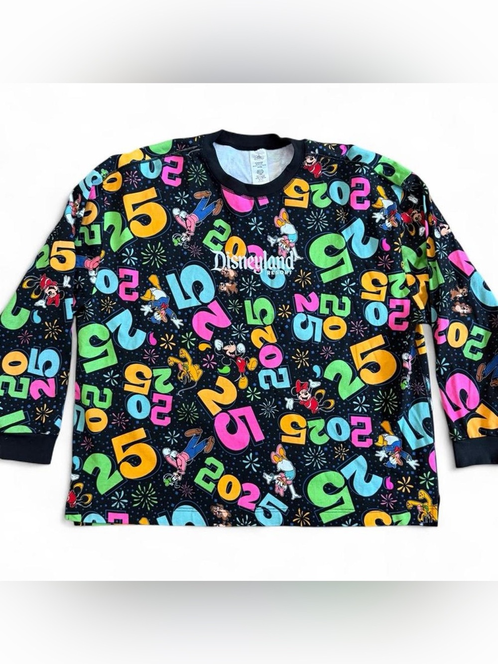 Disneyland Resort 2025 Mickey & Friends AOP Spirit Jersey Long-Sleeve Shirt